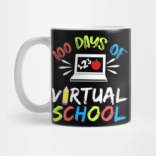 100 Days Of School Virtual Learning Distance Quarantine Gift Mug